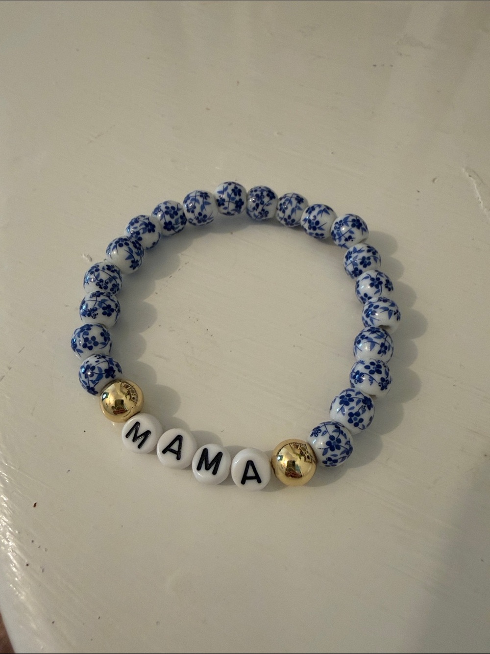 Beaded ‘Mama’ Bracelet